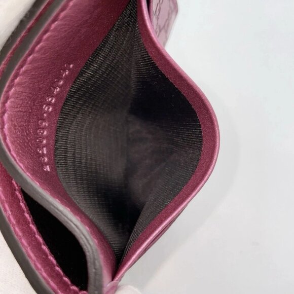 Auth GUCCI MicroGG GuccissimaShima Leather Pink Card Case - Picture 10 of 11